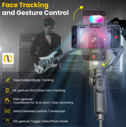 AOCHUAN Smart XE smart AI app filming modes: timelapse, panorama, Hitchcock, dolly zoom, inception