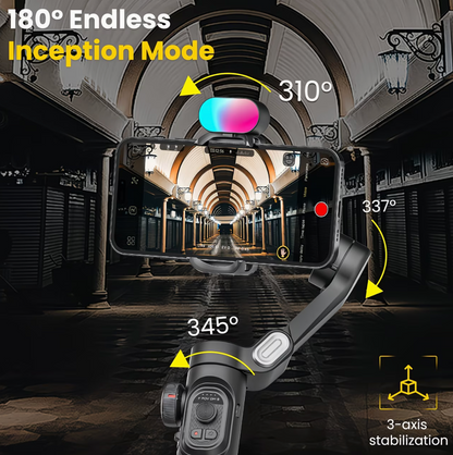 AOCHUAN Smart XE gimbal with high angle extension rod - extends to 73cm
